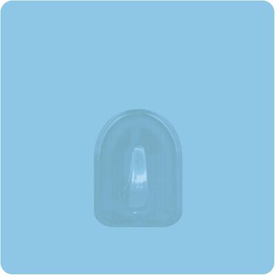MSV, Handtuchhalter + Handtuchhaken, Patère Transparent Sur Fond Carre 8cm Bleu Clair MSV, Handtuchhalter + Handtuchhaken, Patère Transparent Sur Fond Carre 8cm Bleu Clair