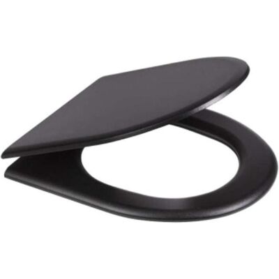 SANELA 31C Toilettensitz aus Edelstahl - Vandalensicher, Schwarz SANELA 31C Toilettensitz aus Edelstahl - Vandalensicher, Schwarz