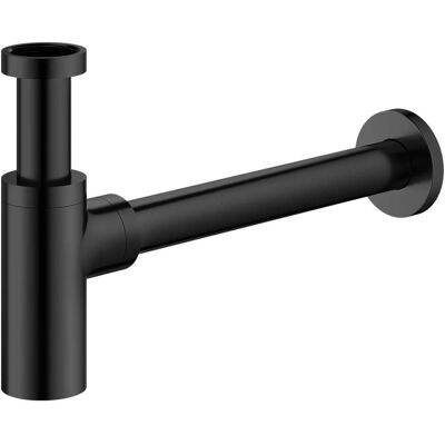Omnires, Siphon, schwarzer Waschbeckensiphon (Ablaufgarnitur) Omnires, Siphon, schwarzer Waschbeckensiphon (Ablaufgarnitur)