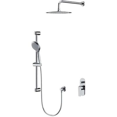 Cersanit City Duschset - 3-Funktionen, 25cm, Chrom Cersanit City Duschset - 3-Funktionen, 25cm, Chrom