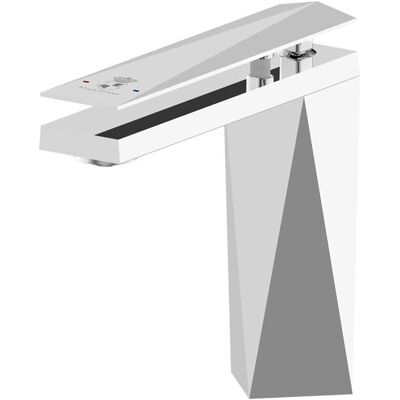 Maja von Hohenzollern, Duscharmatur + Badewannenarmatur, Diamond wastafelarmatuur hoog, chroom, wasserstraalhoek instelbar Maja von Hohenzollern, Duscharmatur + Badewannenarmatur, Diamond wastafelarmatuur hoog, chroom, wasserstraalhoek instelbar