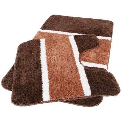 Domoletti, Badteppich, BATH MATS SET MA3866A BROWN (80 x 50 cm) Domoletti, Badteppich, BATH MATS SET MA3866A BROWN (80 x 50 cm)