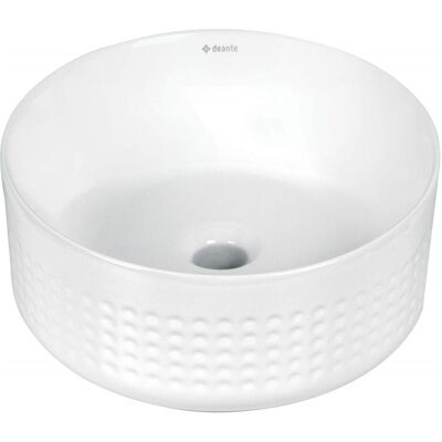 Deante, Waschbecken, Asymmetrisches Aufsatzwaschbecken aus Keramik Deante, Waschbecken, Asymmetrisches Aufsatzwaschbecken aus Keramik