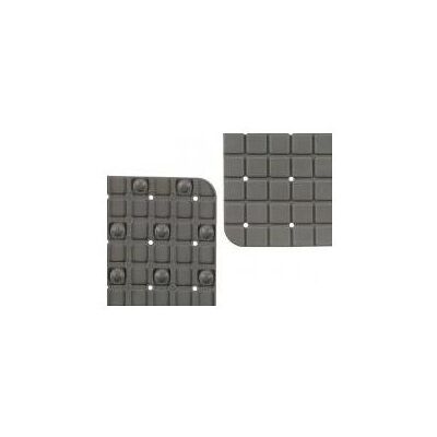 Berilo, Badteppich, Anti-Rutsch-Badematte kariert grau klein (50.30 x 50.30 cm) Berilo, Badteppich, Anti-Rutsch-Badematte kariert grau klein (50.30 x 50.30 cm)