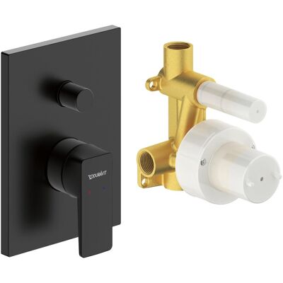 Duravit Duscharmatur + Badewannenarmatur, Manhattan Set de mitigeurs encastrés, 2 consommateurs, noir mat, MH4210008046, MH4210008046 Duravit Duscharmatur + Badewannenarmatur, Manhattan Set de mitigeurs encastrés, 2 consommateurs, noir mat, MH4210008046, MH4210008046