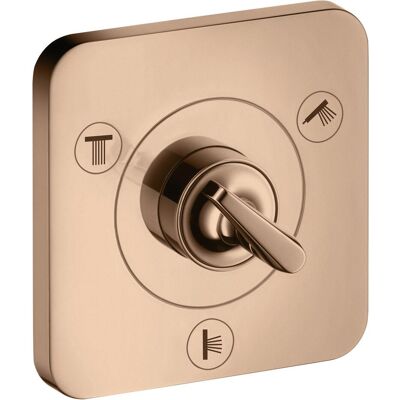 Axor Duscharmatur + Badewannenarmatur, Citterio E Trio/Quattro Ab- und Umstellventil Unterputz 12 x 12 Axor Duscharmatur + Badewannenarmatur, Citterio E Trio/Quattro Ab- und Umstellventil Unterputz 12 x 12