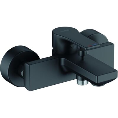 Kludi ZENTA SL Badewannen- und Duschmischer - Wandmontage, Schwarz/Chrom Kludi ZENTA SL Badewannen- und Duschmischer - Wandmontage, Schwarz/Chrom