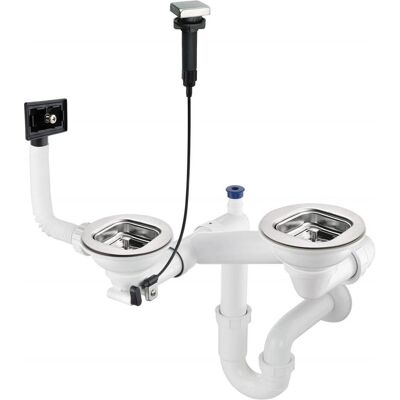Deante, Siphon, Siphon für 1 5- und 2-Becken-Stahlspüle Deante, Siphon, Siphon für 1 5- und 2-Becken-Stahlspüle