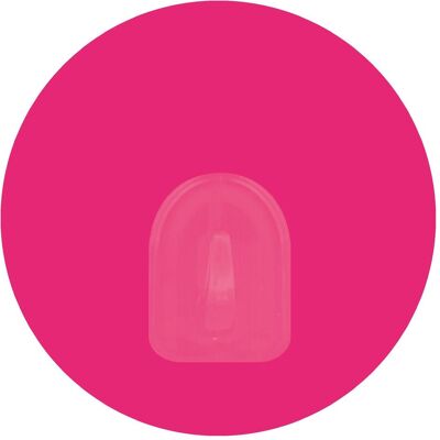 MSV, Handtuchhalter + Handtuchhaken, Patère Transparent Sur Fond Rond 8cm Fuchsia MSV, Handtuchhalter + Handtuchhaken, Patère Transparent Sur Fond Rond 8cm Fuchsia