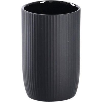 Zeller Present - Keramik - Keramik - Schwarz - Zahnbürstenhalter Zeller Present - Keramik - Keramik - Schwarz - Zahnbürstenhalter