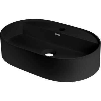 Deante, Waschbecken, Granit-Aufsatzwaschbecken mit Armatureninsel - oval Deante, Waschbecken, Granit-Aufsatzwaschbecken mit Armatureninsel - oval