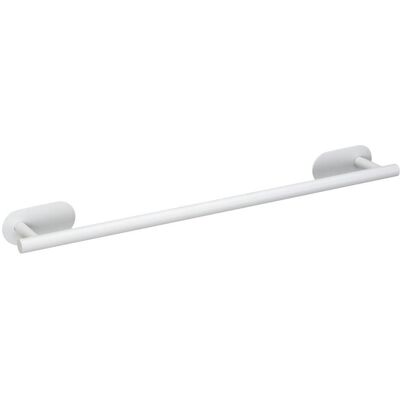 WENKO Weiß Edelstahl Handtuchstange 60cm - Badezimmerzubehör WENKO Weiß Edelstahl Handtuchstange 60cm - Badezimmerzubehör