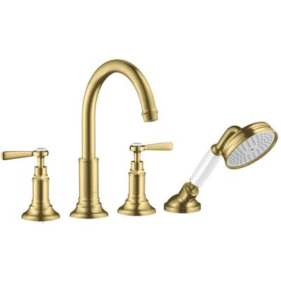 Hansgrohe Axor Montreux - 4-Loch Badewannenmischer - Gebürstetes Messing Hansgrohe Axor Montreux - 4-Loch Badewannenmischer - Gebürstetes Messing