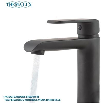 Thema_lux, Duscharmatur + Badewannenarmatur, BASIN MIXER THEMA LUXDF12301-1. BLACK Thema_lux, Duscharmatur + Badewannenarmatur, BASIN MIXER THEMA LUXDF12301-1. BLACK