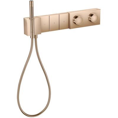 Hansgrohe Duschsystem, AXOR Edge Thermostatmodul Select 540/100 Unterputz für 3 Verbraucher, Diamantschliff Hansgrohe Duschsystem, AXOR Edge Thermostatmodul Select 540/100 Unterputz für 3 Verbraucher, Diamantschliff