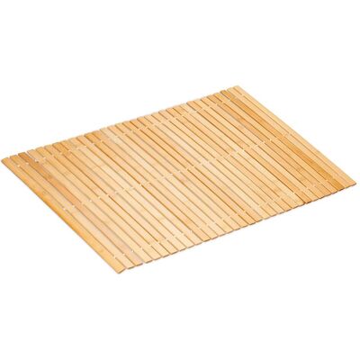 Relaxdays, Badteppich, Bambus-Badvorleger (50 x 80 cm) Relaxdays, Badteppich, Bambus-Badvorleger (50 x 80 cm)