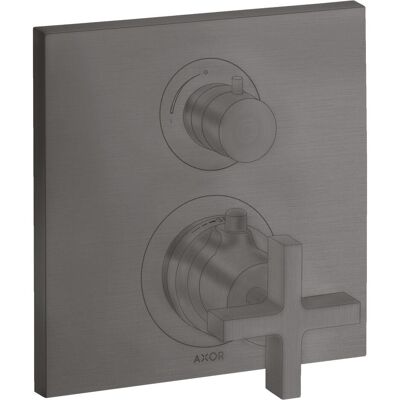 Hansgrohe Axor Citterio Thermostat - Schwarzbrüniert, Wandmontage, 2 Ausgänge Hansgrohe Axor Citterio Thermostat - Schwarzbrüniert, Wandmontage, 2 Ausgänge