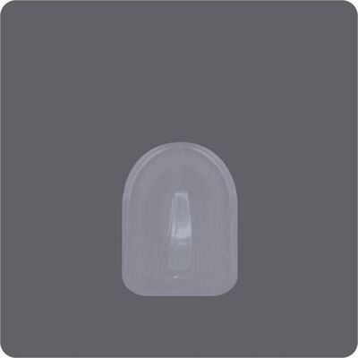 MSV, Handtuchhalter + Handtuchhaken, Patère Transparent Sur Fond Carre 8cm Gris Foncé MSV, Handtuchhalter + Handtuchhaken, Patère Transparent Sur Fond Carre 8cm Gris Foncé