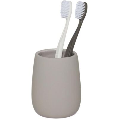 Sealskin, Zahnputzbecher, Mireli Toothbrush tumbler freestanding Greige Sealskin, Zahnputzbecher, Mireli Toothbrush tumbler freestanding Greige