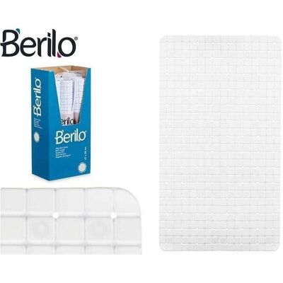 Berilo, Badteppich, grd weiss karierter antirutsch-badezimmerteppich (38 x 67.70 cm) Berilo, Badteppich, grd weiss karierter antirutsch-badezimmerteppich (38 x 67.70 cm)