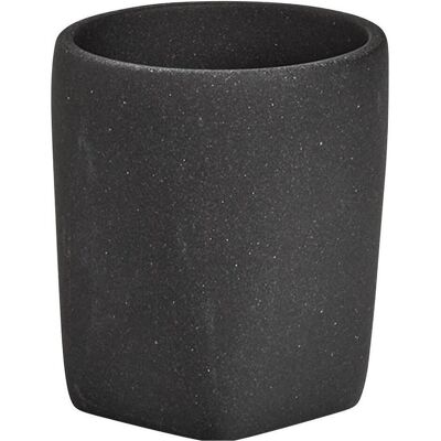 Zeller Present, Zahnputzbecher, Zahnputzbecher Dark Stone Schwarz Zeller Present, Zahnputzbecher, Zahnputzbecher Dark Stone Schwarz