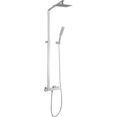 Deante, Duschsystem, Zestaw prysznicowy Abelia z deszczownicą z baterią termostatyczną chrom (NAC 017T) Deante, Duschsystem, Zestaw prysznicowy Abelia z deszczownicą z baterią termostatyczną chrom (NAC 017T)