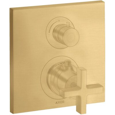 Hansgrohe Axor Citterio Thermostat - Gebürstetes Gold - Wandmontage - 2 Ausgänge Hansgrohe Axor Citterio Thermostat - Gebürstetes Gold - Wandmontage - 2 Ausgänge