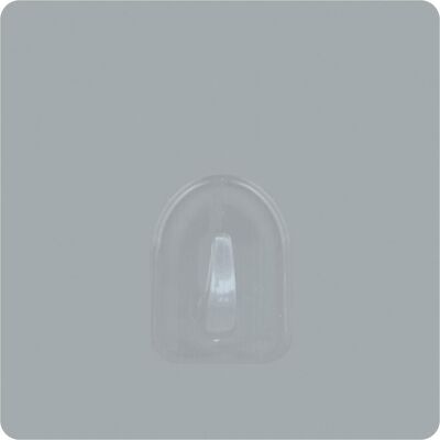 MSV, Handtuchhalter + Handtuchhaken, Patère Transparent Sur Fond Carre 8cm Gris Clair MSV, Handtuchhalter + Handtuchhaken, Patère Transparent Sur Fond Carre 8cm Gris Clair