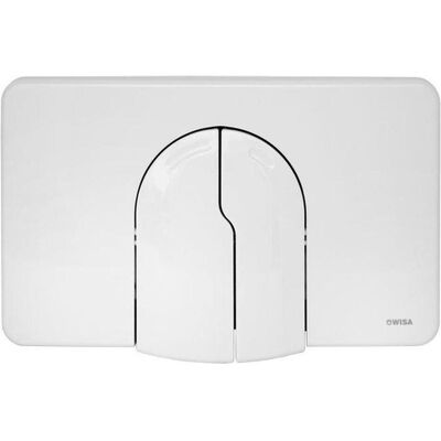 Schwab, Betätigungsplatte, Wisa Bedienungspl. W2100 DF, weiss Zweimengenspülung, für UP-SPK 2136 Schwab, Betätigungsplatte, Wisa Bedienungspl. W2100 DF, weiss Zweimengenspülung, für UP-SPK 2136