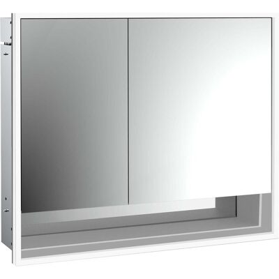 Emco, Spiegelschrank, loft Lichtspiegelschrank mit Unterfach, 800mm, 2 Türen, Unterputzmodell, aluminium/weiss, 979806209 (84.30 x 17.50 x 73.30 cm) Emco, Spiegelschrank, loft Lichtspiegelschrank mit Unterfach, 800mm, 2 Türen, Unterputzmodell, aluminium/weiss, 979806209 (84.30 x 17.50 x 73.30 cm)