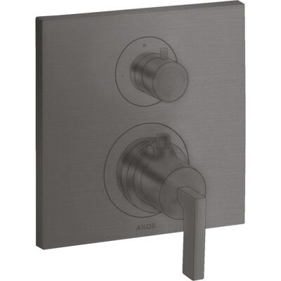 HANS-GROHE Axor Citterio Thermostat - Brushed Black Chrome - Wandmontage HANS-GROHE Axor Citterio Thermostat - Brushed Black Chrome - Wandmontage