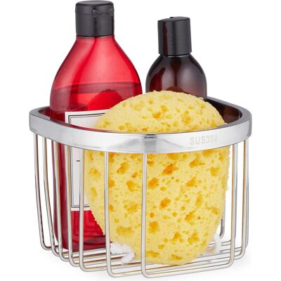 Relaxdays, Duschablage, Duschablage (16 x 16 x 11.50 cm) Relaxdays, Duschablage, Duschablage (16 x 16 x 11.50 cm)