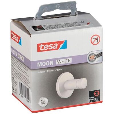 tesa, Handtuchhalter + Handtuchhaken, Moon Handtuchhaken 40573 weiss matt tesa, Handtuchhalter + Handtuchhaken, Moon Handtuchhaken 40573 weiss matt