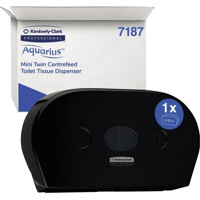 Kimberly-Clark, Toilettenpapierhalter, Professional™ Toilet Tissue Spender - Zentralentnahme / Schwarz /Jumbo - Kimberly-Clark, Toilettenpapierhalter, Professional™ Toilet Tissue Spender - Zentralentnahme / Schwarz /Jumbo -