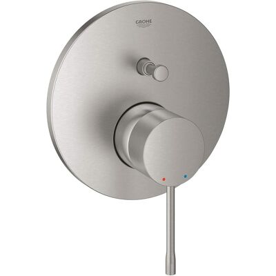 Grohe Duscharmatur + Badewannenarmatur, Einhand-Wannenbatterie ESSENCE FMS f Rapido SmartBox (35600) supersteel Grohe Duscharmatur + Badewannenarmatur, Einhand-Wannenbatterie ESSENCE FMS f Rapido SmartBox (35600) supersteel