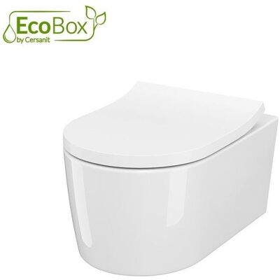 Cersanit, Toilette + Bidet, Miska WC SET B252 miska wiszaca Inverto Stream-on + deska slim (S701-432-ECO) Cersanit, Toilette + Bidet, Miska WC SET B252 miska wiszaca Inverto Stream-on + deska slim (S701-432-ECO)