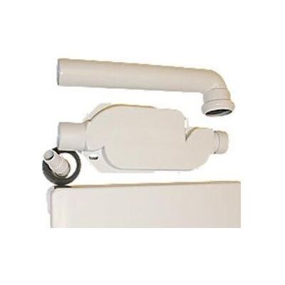 Geberit Siphon, Til vaegmontering og tilslutning af vaskemaskine eller opvaskemaskine. Afdaekningsplade i hvid (Ablaufgarnitur) Geberit Siphon, Til vaegmontering og tilslutning af vaskemaskine eller opvaskemaskine. Afdaekningsplade i hvid (Ablaufgarnitur)