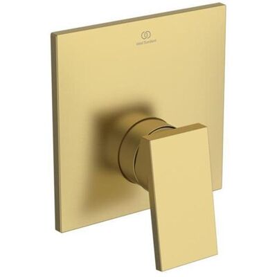 Ideal Standard + Badewannenarmatur, IDS Armaturenattrappe EXTRA Brausearmatur AP brushed gold Ideal Standard + Badewannenarmatur, IDS Armaturenattrappe EXTRA Brausearmatur AP brushed gold