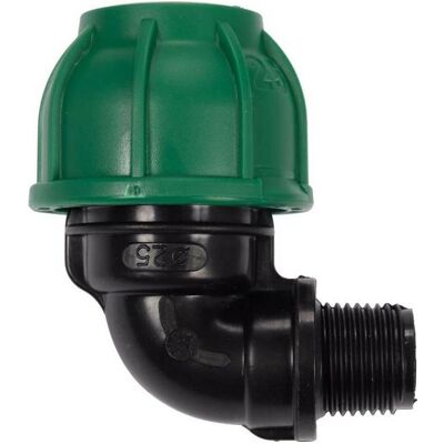 Toya, Duscharmatur + Badewannenarmatur, Flo Elbow für PE 90st Rohre. 25mm x gz 1/2 & quot Für Wasserinstallationen Toya, Duscharmatur + Badewannenarmatur, Flo Elbow für PE 90st Rohre. 25mm x gz 1/2 & quot Für Wasserinstallationen