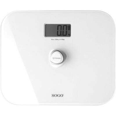 Sogo, Personenwaage, Vejer op til 150 kg - Hvid (150 kg) Sogo, Personenwaage, Vejer op til 150 kg - Hvid (150 kg)