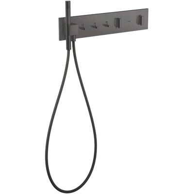 Hansgrohe Duscharmatur + Badewannenarmatur, AXOR ShowerComposition Thermostatmodul Select, 3 Verbraucher, 540/110, 12572 Hansgrohe Duscharmatur + Badewannenarmatur, AXOR ShowerComposition Thermostatmodul Select, 3 Verbraucher, 540/110, 12572