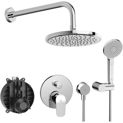 Ideal Standard ceraflex - douche set met inbouwkraan, met huis, 3 stralen, diameter 20 cm, chroom Ideal Standard ceraflex - douche set met inbouwkraan, met huis, 3 stralen, diameter 20 cm, chroom