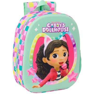 Safta, Kindergartentasche, Gabbys Dolls House 3D Rucksack 33cm Safta, Kindergartentasche, Gabbys Dolls House 3D Rucksack 33cm