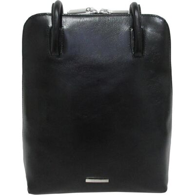 Claudio, Unisex, Handtasche, Ferrici Classico Backpack/ Schulterbeutel schwarz, Schwarz Claudio, Unisex, Handtasche, Ferrici Classico Backpack/ Schulterbeutel schwarz, Schwarz