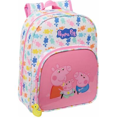 Peppa Pig, Kindergartentasche, Schulrucksack Baby Pig Bunt 26 X 34 X 11 Cm Peppa Pig, Kindergartentasche, Schulrucksack Baby Pig Bunt 26 X 34 X 11 Cm