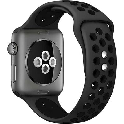 Crong Duo Sportarmband – Uhrenarmband, 38 (20 mm), Uhrenarmband, Schwarz, Grau Crong Duo Sportarmband – Uhrenarmband, 38 (20 mm), Uhrenarmband, Schwarz, Grau