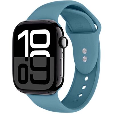 Crong Apple Watch Silikonarmband 38–42 mm (20 mm, Silikon), Uhrenarmband, Blau Crong Apple Watch Silikonarmband 38–42 mm (20 mm, Silikon), Uhrenarmband, Blau