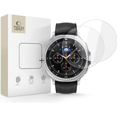 Spigen Tech-Protect Glass Fit+ 2er-Pack Panzerglas für Samsung Galaxy Watch 8 Classic 46 mm - Transparent, Smartwatch Schutzfolie, Transparent Spigen Tech-Protect Glass Fit+ 2er-Pack Panzerglas für Samsung Galaxy Watch 8 Classic 46 mm - Transparent, Smartwatch Schutzfolie, Transparent