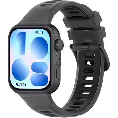Techsuit - Watchband (W084) - Huawei Watch Fit 3 / Fit 4 / Fit 4 Pro / Fit 5 / Fit 5 Pro - Black (Silikon), Uhrenarmband, Schwarz Techsuit - Watchband (W084) - Huawei Watch Fit 3 / Fit 4 / Fit 4 Pro / Fit 5 / Fit 5 Pro - Black (Silikon), Uhrenarmband, Schwarz