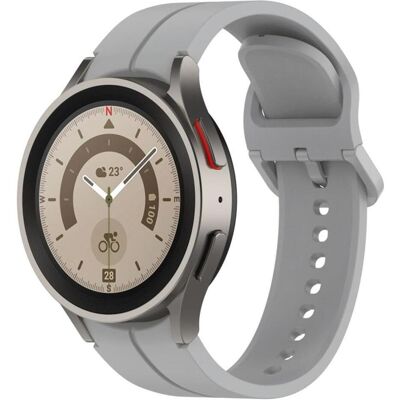 Samsung Galaxy Watch 6, 6 Classic Watch Strap - Light Gray, Smartwatch Zubehör, Grau Samsung Galaxy Watch 6, 6 Classic Watch Strap - Light Gray, Smartwatch Zubehör, Grau